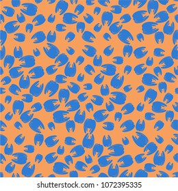 Amazing seamless pattern with bright tooth.