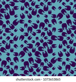 Amazing seamless pattern with bright tooth.
