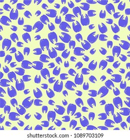 Amazing seamless pattern with bright tooth.