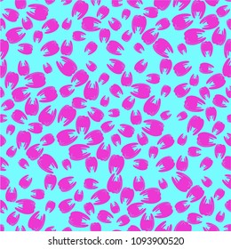 Amazing seamless pattern with bright tooth.
