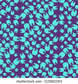 Amazing seamless pattern with bright tooth.
