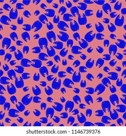 Amazing seamless pattern with bright tooth.