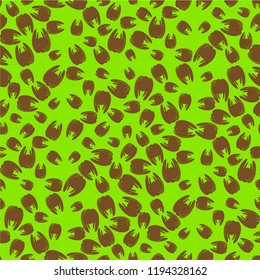 Amazing seamless pattern with bright tooth.