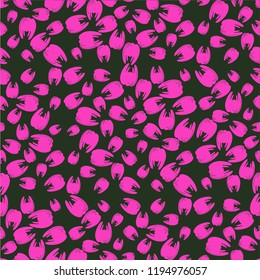 Amazing seamless pattern with bright tooth.