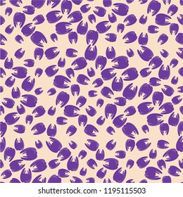 Amazing seamless pattern with bright tooth.