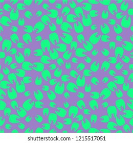 Amazing seamless pattern with bright tooth.