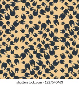 Amazing seamless pattern with bright tooth.