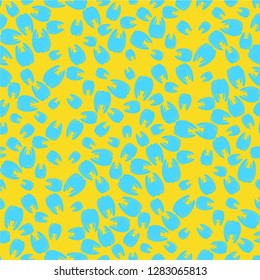 Amazing seamless pattern with bright tooth.