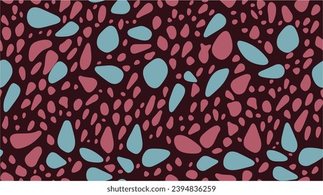 Amazing seamless pattern with bright tooth. Orange Endless Doodle Spring Shape Design. Seamless pattern.Vector.