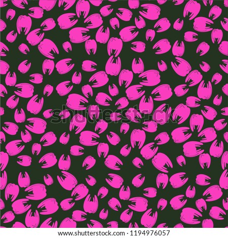 Amazing seamless pattern with bright tooth.