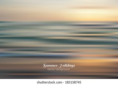 Amazing seascape  vector background