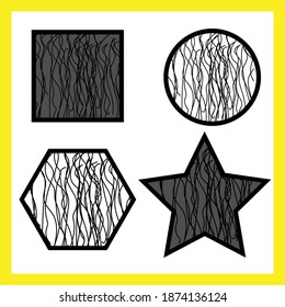 amazing shapes lines design on white background