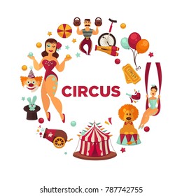 Amazing show at famous great circus promo poster.
