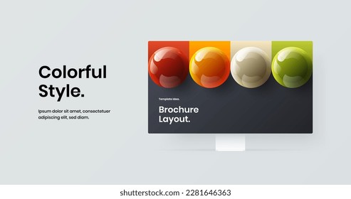 Amazing site design vector template. Isolated display mockup banner concept.