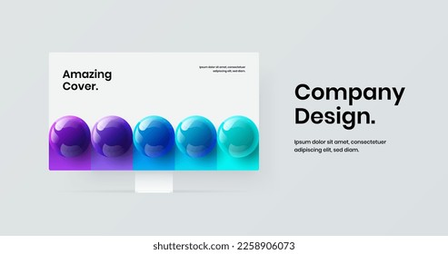 Amazing site screen design vector concept. Unique computer monitor mockup web project template.