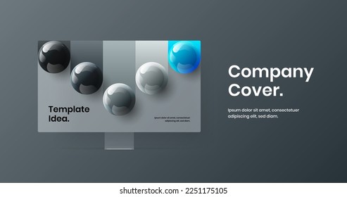 Amazing site screen vector design layout. Isolated computer monitor mockup web project illustration.
