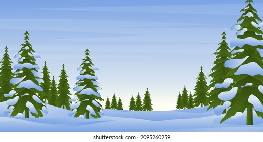 Amazing  Snow Background and Winter scape