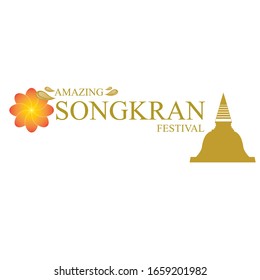 ACOGEDOR logo SONGKRAN, INCREÍBLE logo SONGKRAN Vector SONGKRAN
