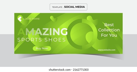 Amazing sports shoes social media banner design