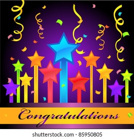 amazing stars background. Design vector