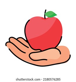 An amazing sticker of apple 