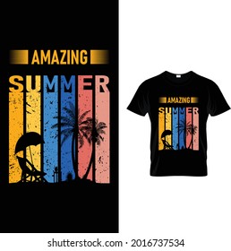 Amazing Summer T shirt design