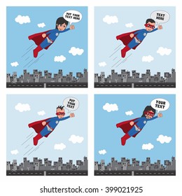 amazing superhero cartoon character