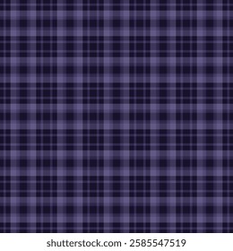 Amazing tartan fabric vector, summer pattern texture textile. Guy plaid background check seamless in indigo and dark colors palette.