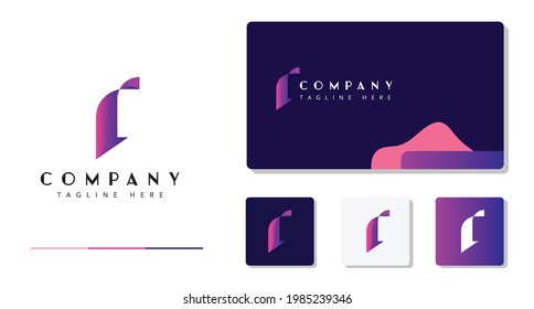 amazing technology logo design letter r