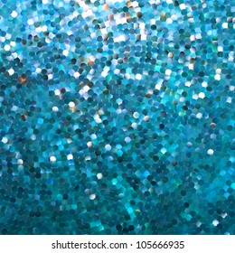 Amazing template design on blue glittering background. EPS 8 vector file included