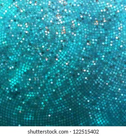 Amazing template design on blue glittering background. EPS 8 vector file included