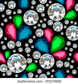 Amazing template design on diamonds background. Vector