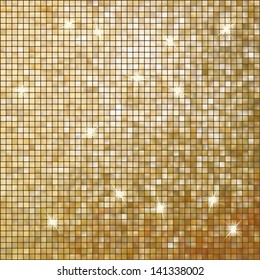 Amazing template design on gold glittering background. EPS 10 vector file included