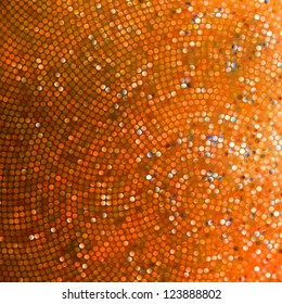 Amazing template design on orange glittering background. EPS 8 vector file included