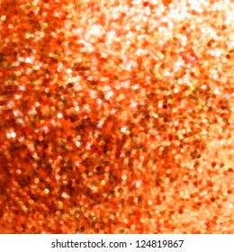 Amazing template design on orange glittering background. EPS 8 vector file included