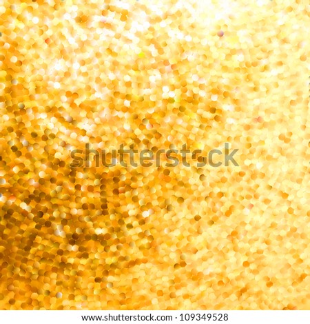 Amazing template design on orange glittering background. EPS 8 vector file included
