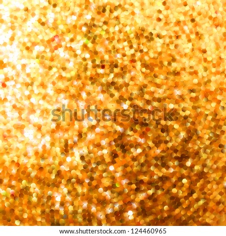 Amazing template design on orange glittering background. EPS 8 vector file included
