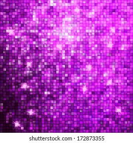 Amazing template design on purple glittering background. EPS 10 vector file included