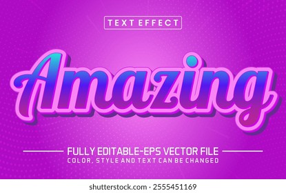 Amazing text editable style effect