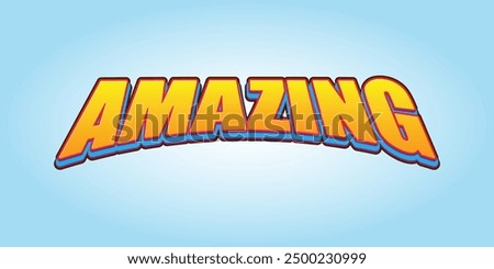 Amazing text effect design template