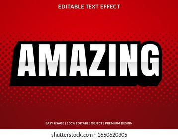 amazing text effect template with bold type style and 3d text concept use for brand label and logotype 