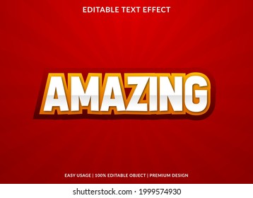 amazing text effect template design with abstract style use for business brand and logo