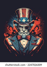 Amazing Uncle Sam Vector Art Illustrations