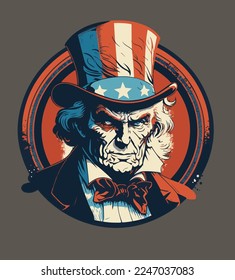 Amazing Uncle Sam Vector Art Illustrations