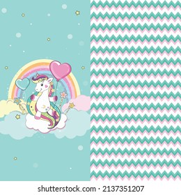 erstaunliches Einhorn kann für Vorhang oder alles andere verwendet werden