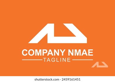 Amazing unique letter AU logo design