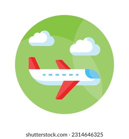 Un increíble vector de avión a la moda, listo para usar y descargar