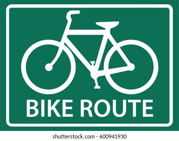 Amazing vector of bike route.