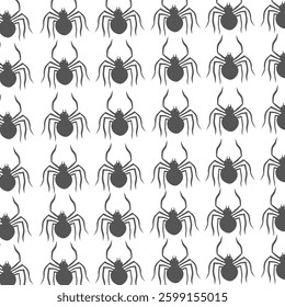 Amazing vector black spider pattern 