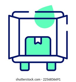 An amazing vector of cargo loading in editable style